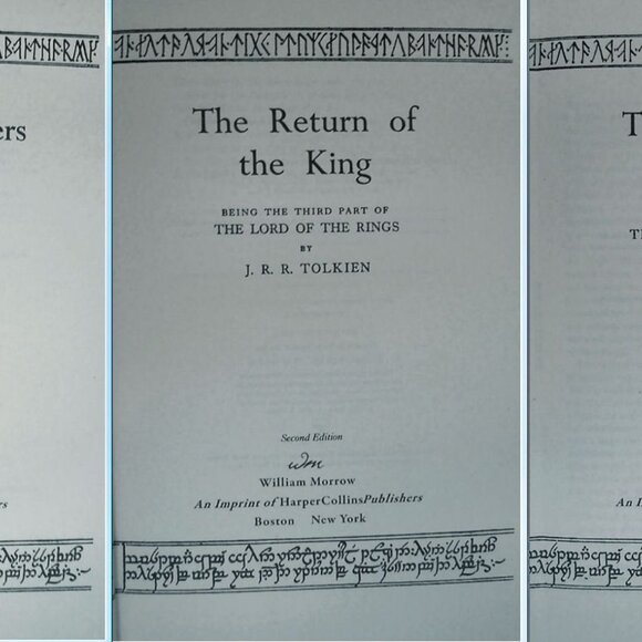 The LORD Of The RINGS 3 Volume Set by JRR Tolkien in Slipcase As New - Picture 4 of 8
